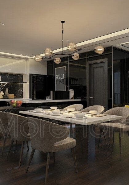  Thiết kế nội thất căn hộ chung cư Sunrise City - chị Duyên hiện đại