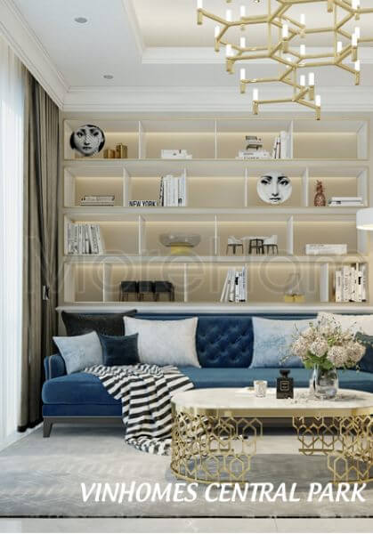 Thiết kế căn hộ tân cổ điển tại chung cư Vinhomes Central Park Tân Cảng - quận Bình Thạnh 