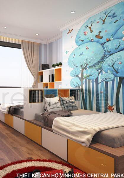 Thiết kế nội thất căn hộ chung cư Vinhomes Central Park - Anh Nguyên hiện đại