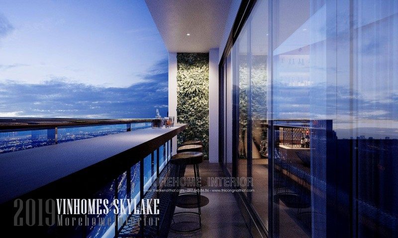 Thiết kế ban công chung cư vinhomes skylake phạm hùng