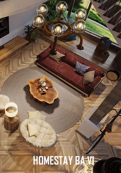 Thiết kế nội thất homestay phong cách địa trung hải tại Ba Vì Hà Nội