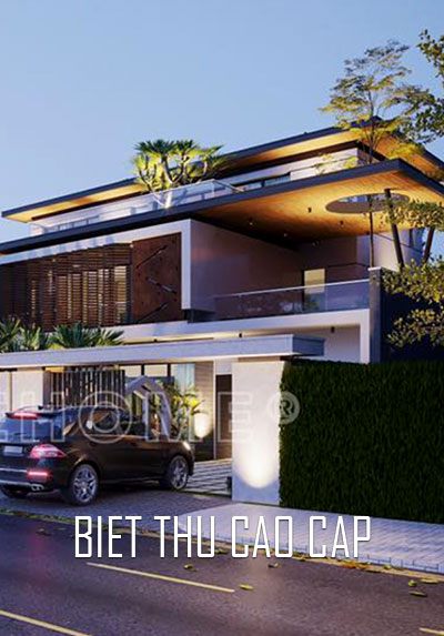 Thiết kế kiến trúc biệt thự cao cấp, hiện đại, đẹp sang