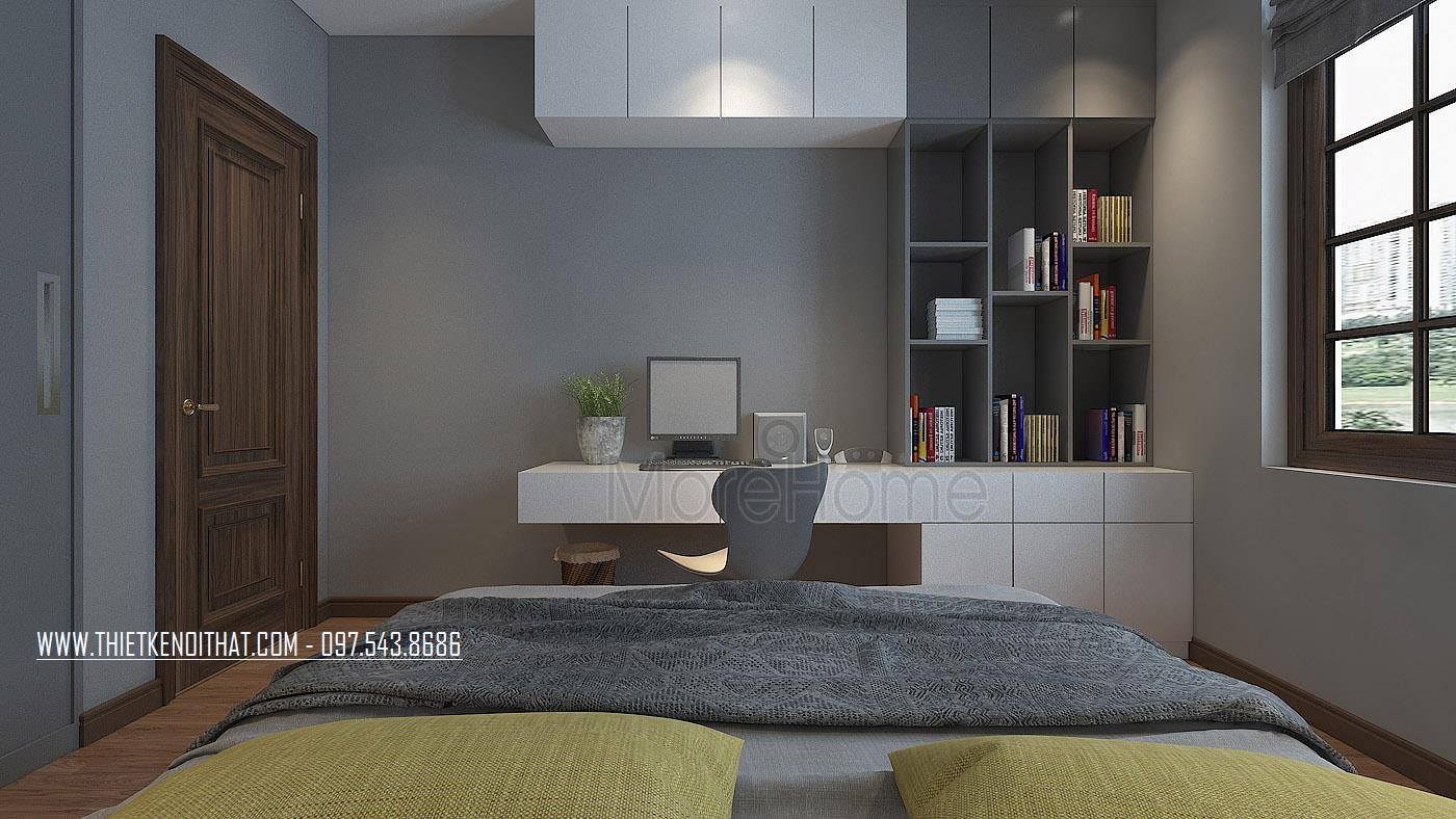 Thiết kế nội thất phòng ngủ  nhà lô phố maison du park phạm văn đồng