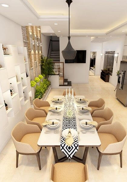 Thiết kế nội thất nhà phố hiện đại, sang trọng tại Quảng Ninh - Chị Tình.