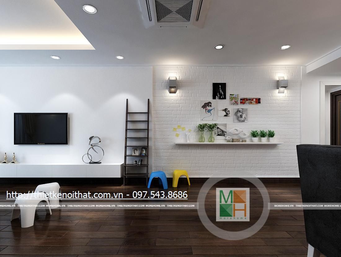 Thiết kế nội thất chung cư cao cấp Mandarin Garden trường phái hiện đại