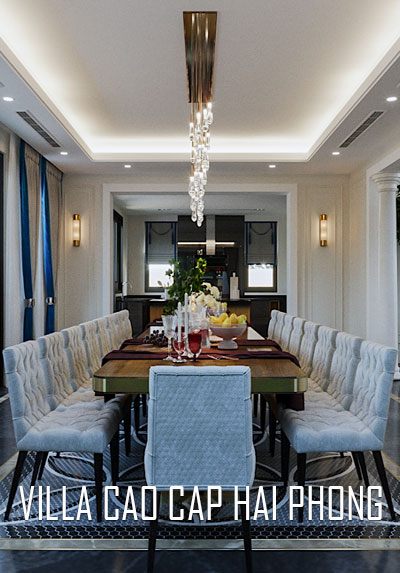 Thiết kế nội thất biệt thự phố hiện đại cao cấp tại Hải Phòng