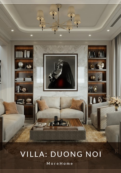 Thiết kế nội thất biệt thự liền kề tại Dương Nội, Hà Đông, Hà Nội.