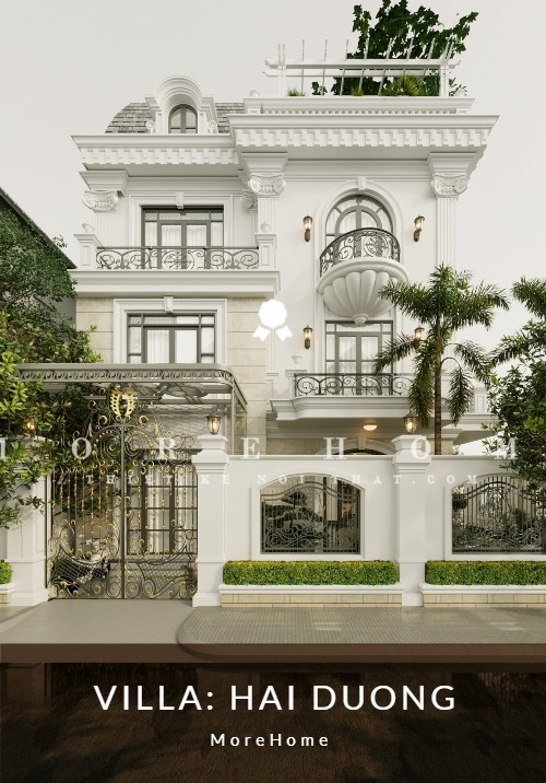 Thiết kế nội thất biệt thự tại Hải Dương phong cách Luxury sang trọng - MoreHome