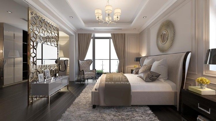 Thiết kế nội thất phòng ngủ Master biệt thự Imperia Garden