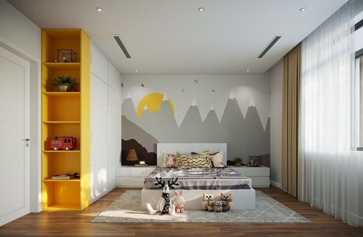 Thiết kế nội thất phòng ngủ trẻ em tại biệt thự park city quận hà đông hà nội