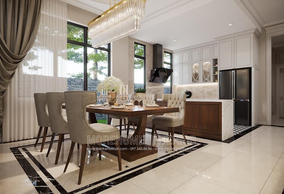 Thiết kế nội thất biệt thự phố tại Hà Tĩnh