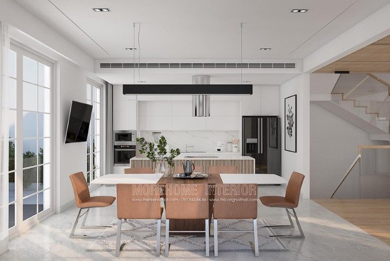 Thiết kế nội thất biệt thự hiện đại đẹp tại Vinhomes Riverside