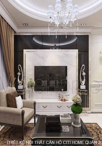  Thiết kế nội thất căn hộ chung cư tân cổ điển tại CitiHome quận 2 Tp. Hồ Chí Minh