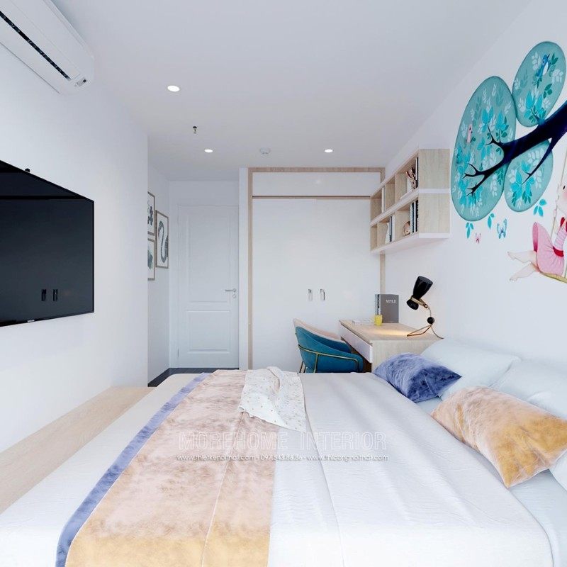 Thiết kế nội thất phòng ngủ trẻ em chung cư emerald mỹ đình nam từ liêm hà nội