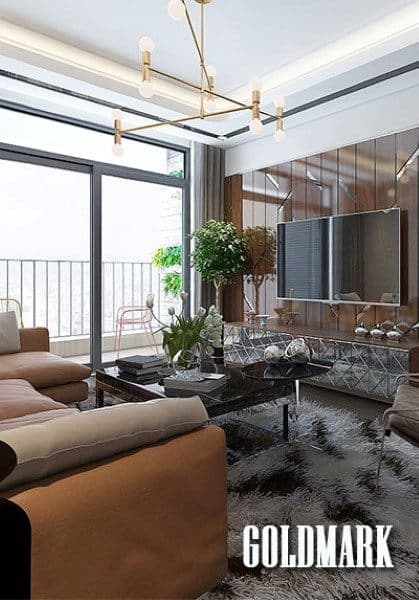  Thiết kế chung cư GoldMark City độc đáo sáng tạo với chất liệu gỗ óc chó thượng hạng - Anh Linh