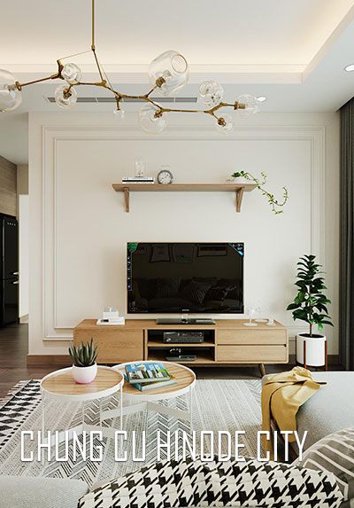 Thiết kế nội thất chung cư Hinode City Minh Khai hiện đại trẻ trung