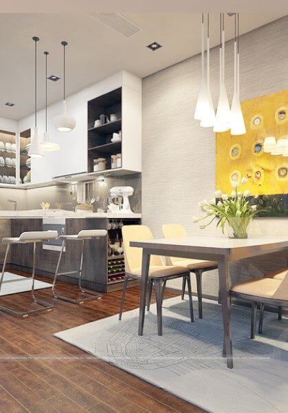 Thiết kế nội thất căn mẫu chung cư Imperia Garden City 203 Nguyễn Huy Tưởng căn hộ 74m2