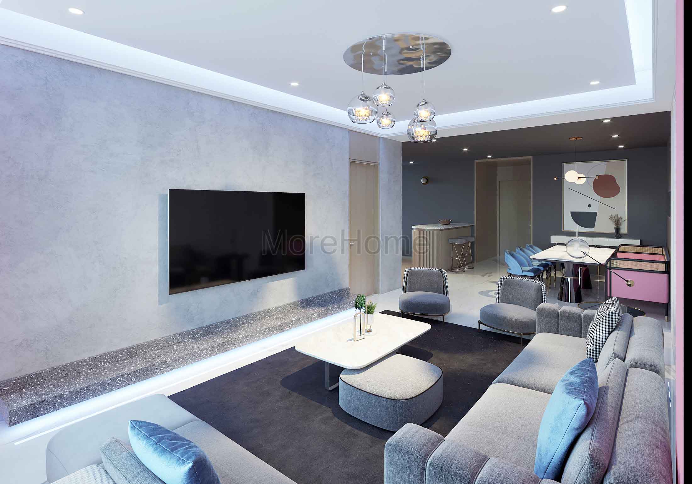 Trang trí nội thất chung cư sài gòn pearl