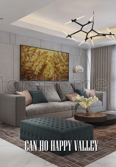 Thiết kế nội thất căn hộ chung cư hiện đại tại Happy Valley tp. Hồ Chí Minh sang trọng