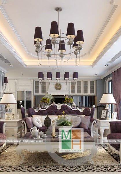 Thiết kế nội thất chung cư Imperia Garden Phong Cách Tân Cổ Điển