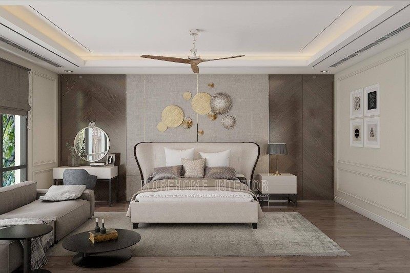 Thiết kế nội thất phòng ngủ cho nhà lô tại sở dầu hồng bàng hải phòng