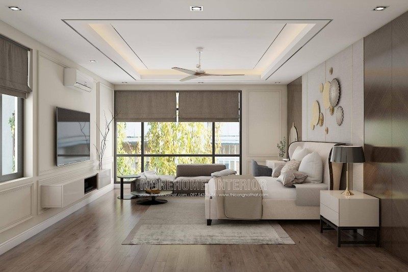 Thiết kế nội thất phòng ngủ cho nhà lô tại sở dầu hồng bàng hải phòng