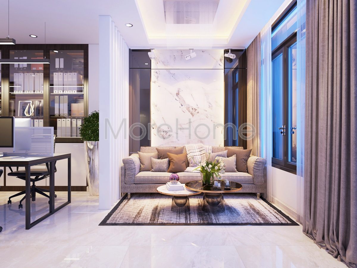 Thiết kế nội thất phòng khách nhà phố quận Thủ Đức tphcm