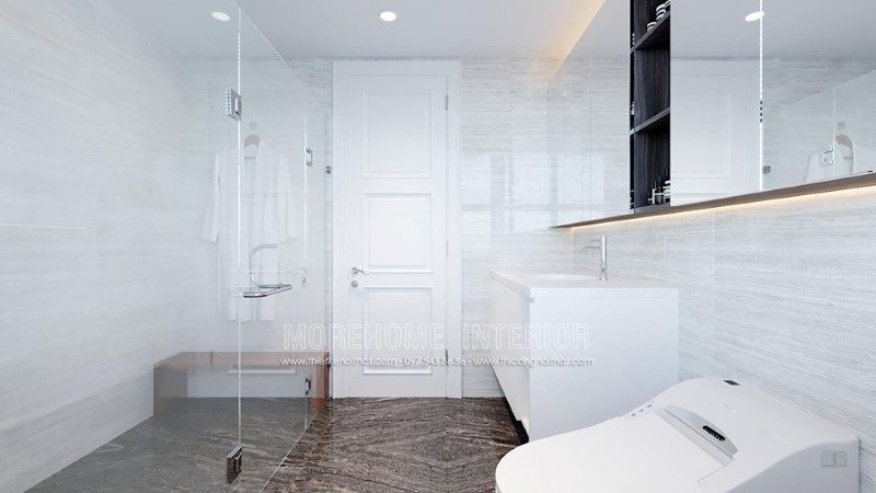 Thiết kế phòng tắm, nhà vệ sinh cho nhà phố trần bình