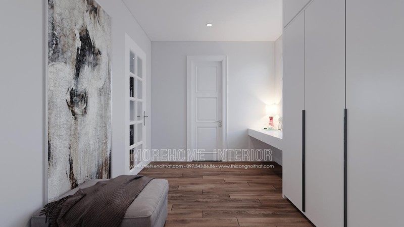 Thiết kế tủ áo đẹp cho nhà phố trần bình