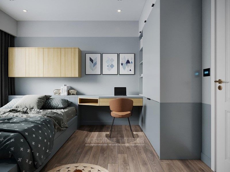 Thiết kế nội thất phòng ngủ penthouse ecopark hưng yên