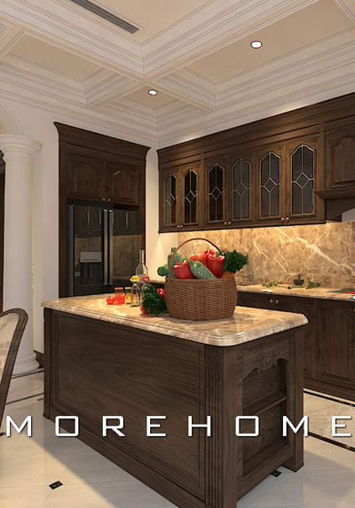 Thiết kế nội thất phòng bếp hiện đại và cao cấp khiến gia chủ mê mẩn