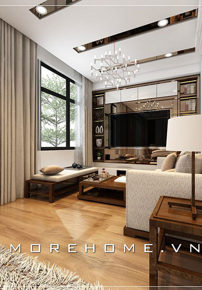 Thiết kế nội thất phòng khách biệt thự, nhà phố đẹp, sang trọng