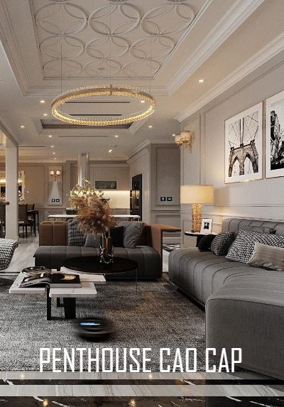  Thiết kế nội thất căn hộ Penthouse sang trọng cao cấp tại Hà Nội