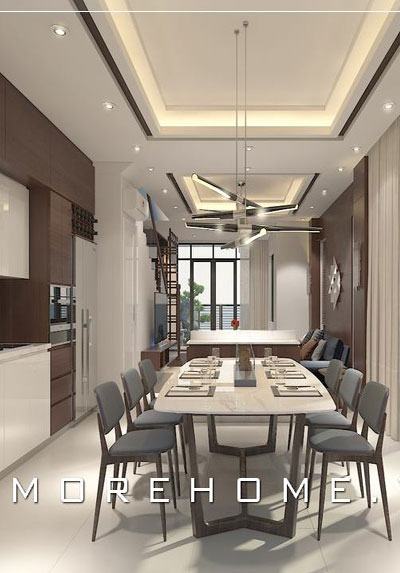  Thiết kế nội thất phòng ăn chung cư, biệt thự đẹp trẻ trung và đẳng cấp