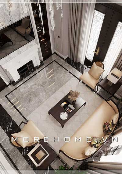 Điểm qua các mẫu thiết kế phòng khách tân cổ điển sang trọng