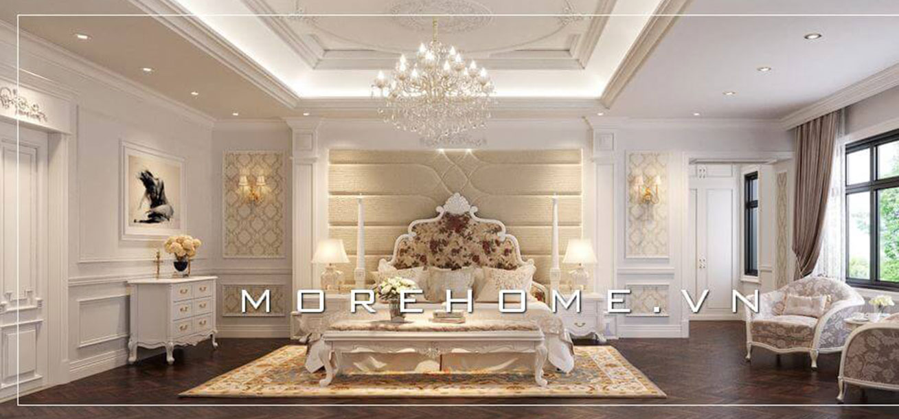 Tuyển chọn các mẫu nội thất phòng ngủ màu trắng đẹp mê mẩn