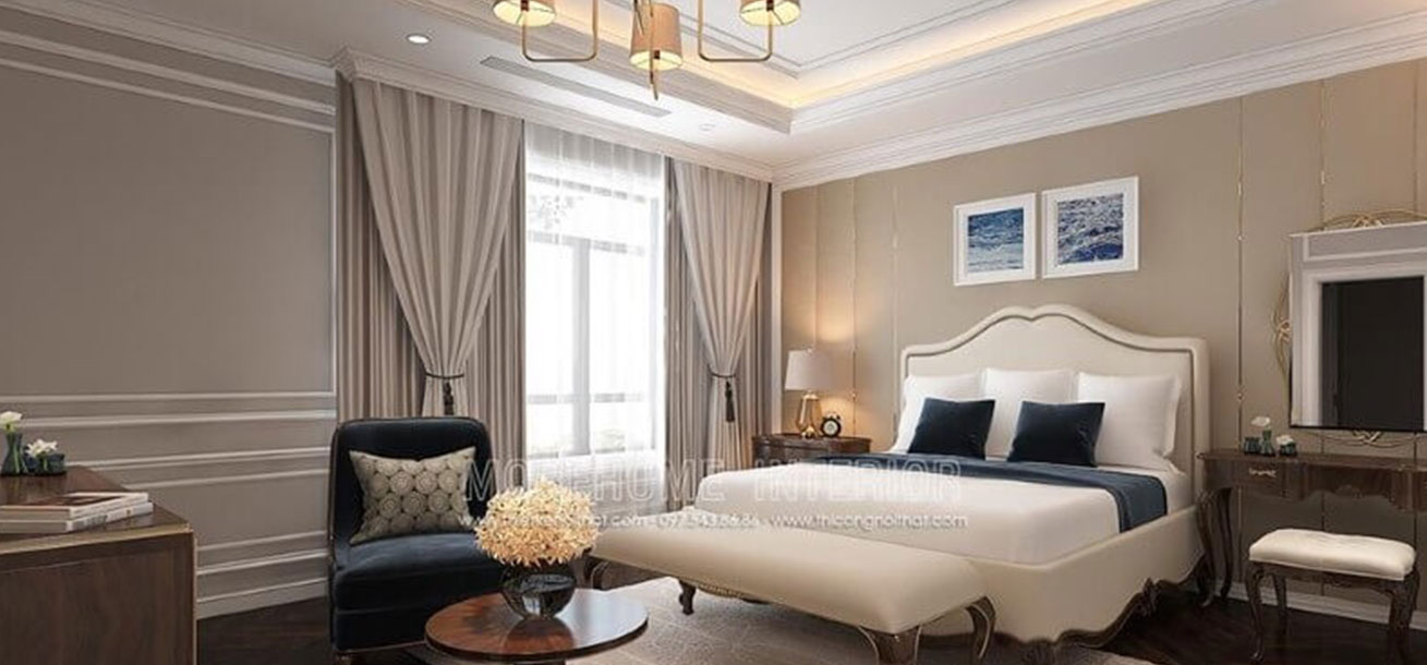 Ngắm nhìn mẫu thiết kế phòng ngủ màu trắng đẹp thanh kịch và tinh tế 