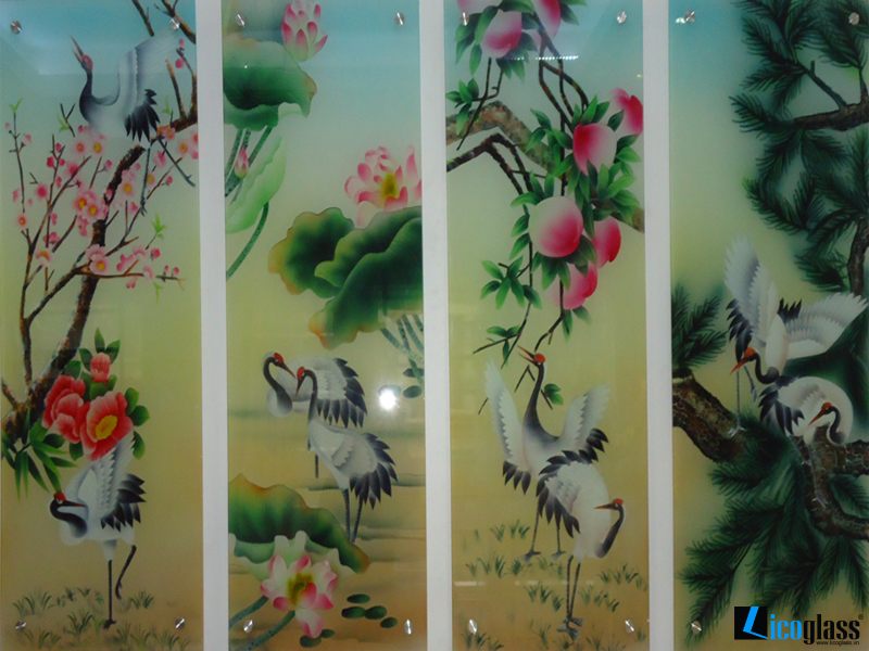 TRANH KÍNH CHIM HẠC NGHỆ THUẬT