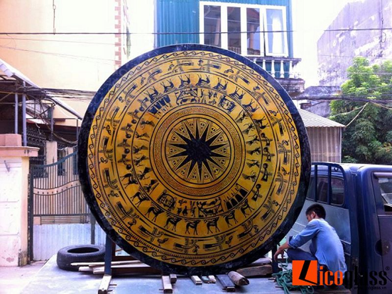 TRANH KÍNH TRỐNG ĐỒNG NGHỆ THUẬT