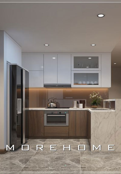 Mẫu tủ bếp gỗ đẹp, sang trọng chiều lòng những khách hàng khó tính