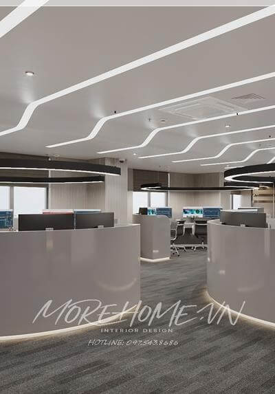 Thiết kế nội thất văn phòng công ty chứng khoán 