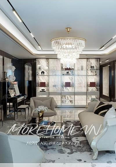 Thiết kế nội thất chung cư Bason Quận 1, HCM - Chị Huyền