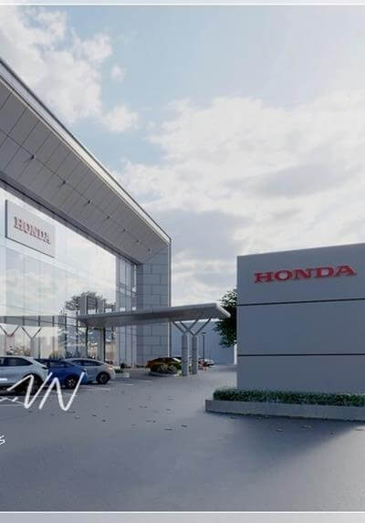 Thiết kế showroom trưng bày Honda Viet Nam tại Vĩnh Phúc