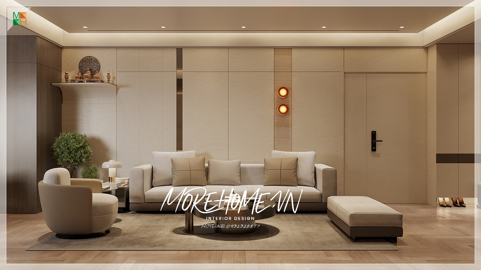 Thiết kế nội thất căn hộ chung cư Đại Kim Building - Chị Tình