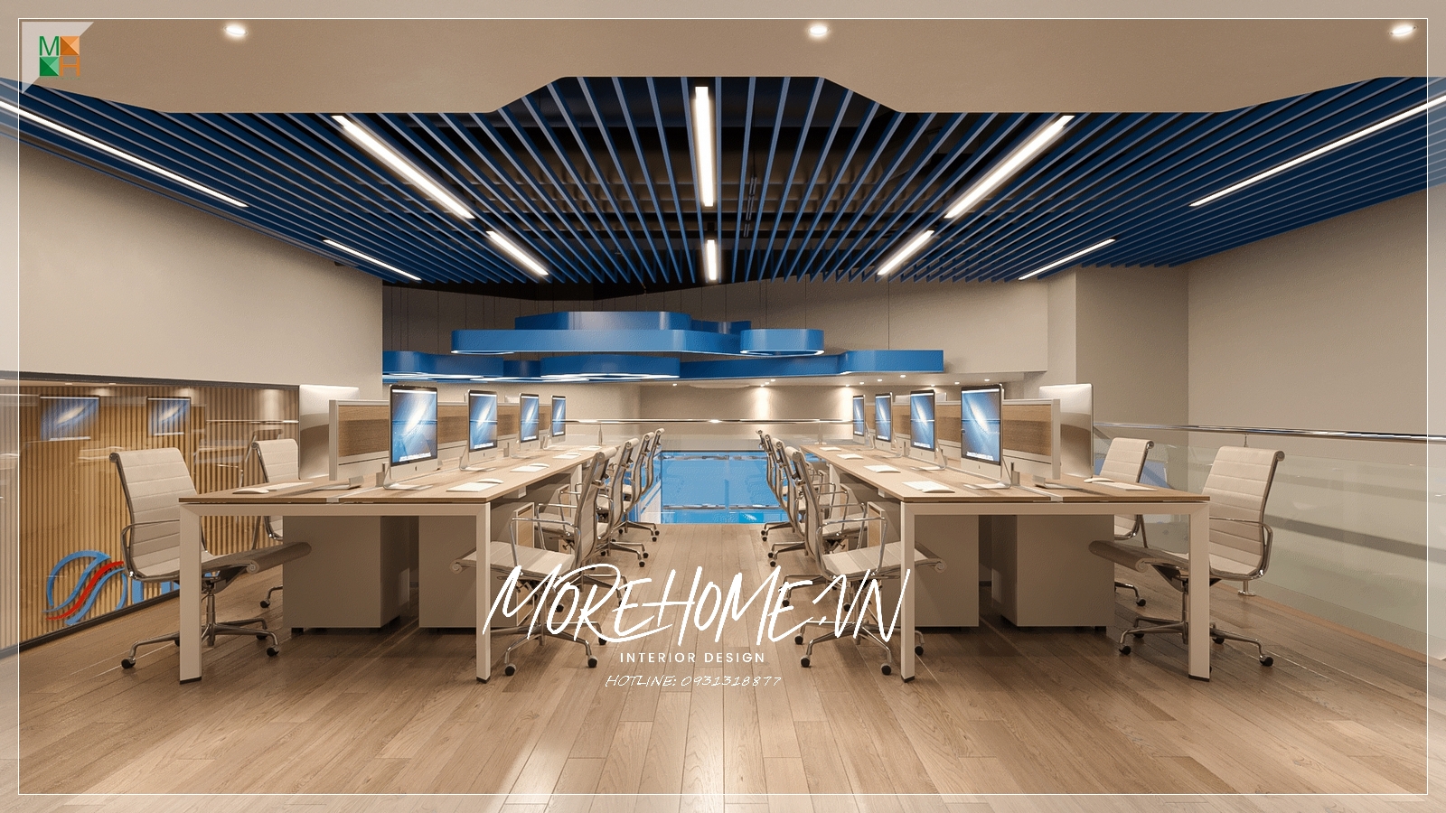 Thiết kế nội thất văn phòng công ty OOS Software