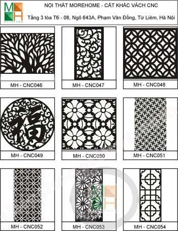  Mẫu vách ngăn cnc 006