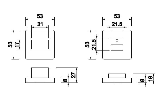 Chốt cửa vệ sinh 9.18.110