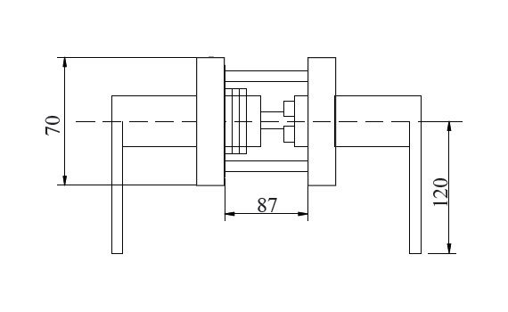 Tay nắm gạt 1 đầu chìa + vặn TN 4.43.101