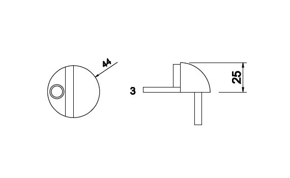 Chặn cửa gắn sàn 9.11.001
