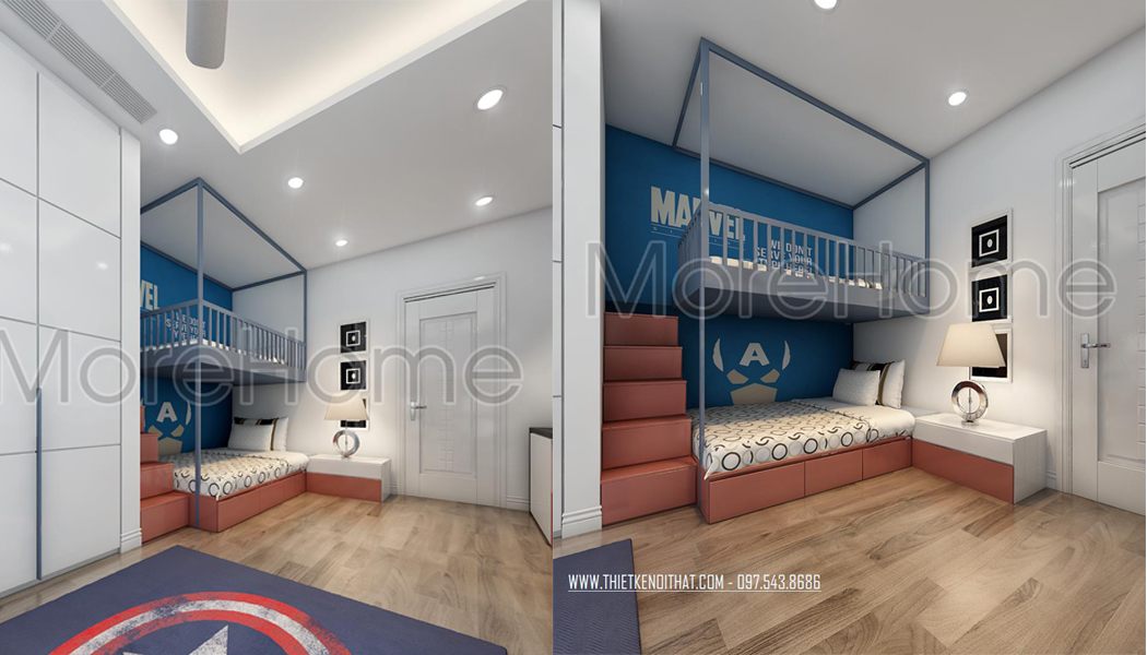  Mẫu giường tầng 03